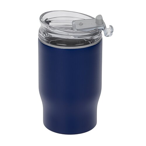 Additional Image 1 - a blue tumbler with a lid