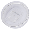 Additional Image 1 - a white plastic lid with a silver rim