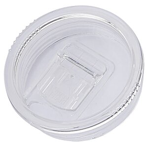 Additional Image 1 - a white plastic lid with a silver rim