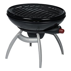 Additional Image 2 - a black round grill on white legs