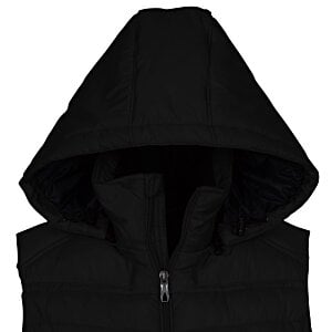 Additional Image 1 - a black vest with a hood