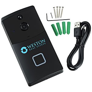 Additional Image 3 - a black cell phone with a cord and a cable