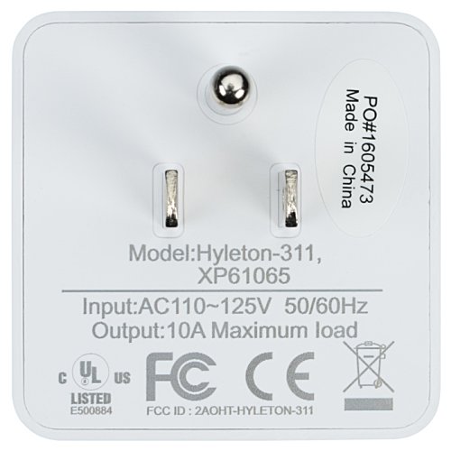 Additional Image 3 - a white square object with two plugs