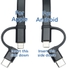 View Image 2 of 5 of Rio Duo Charging Cable Carabiner
