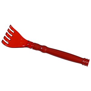 Additional Image 2 - a red plastic rake