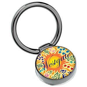Additional Image 5 - a key chain with a colorful circle
