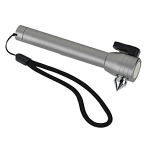 Additional Image 2 - a grey flashlight with a black strap