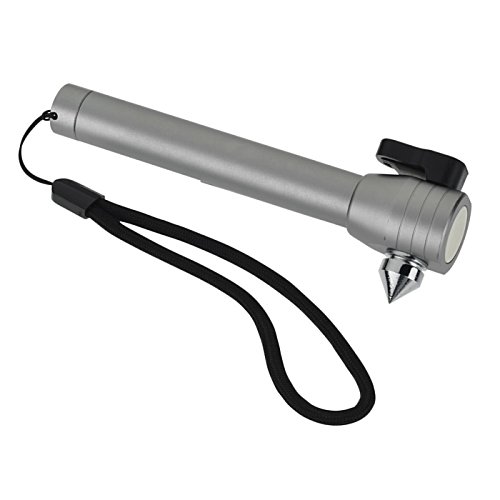 Additional Image 2 - a grey flashlight with a black strap