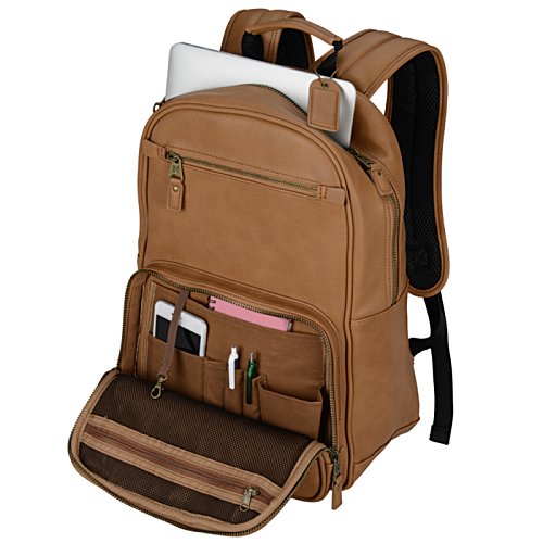 Additional Image 3 - a brown backpack with a white background