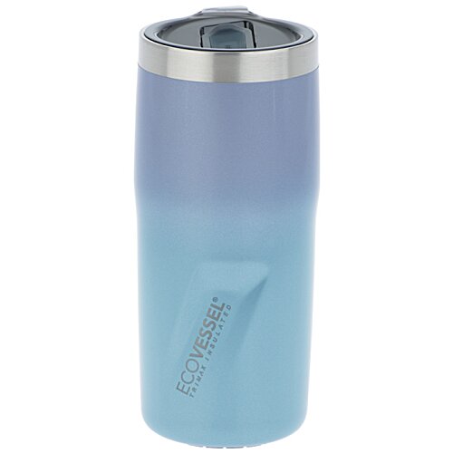 Additional Image 1 - a blue and silver tumbler