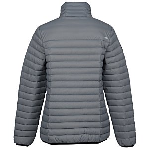 Additional Image 1 - a back view of a grey jacket