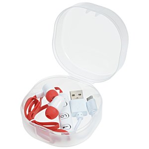 Additional Image 2 - a plastic container with red and white objects in it