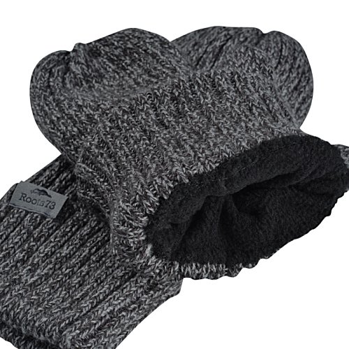 Additional Image 1 - a grey knitted hat and mittens