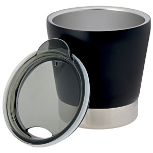Additional Image 1 - a black and silver cup with a lid