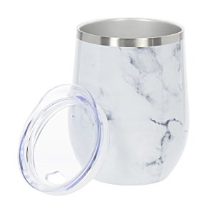 Additional Image 1 - a white and silver cup with a lid