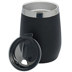 Additional Image 3 - a black and silver mug with a lid