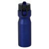Additional Image 3 - a blue water bottle with a black lid