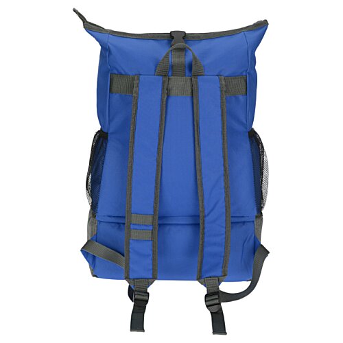 Additional Image 2 - a blue backpack with black straps