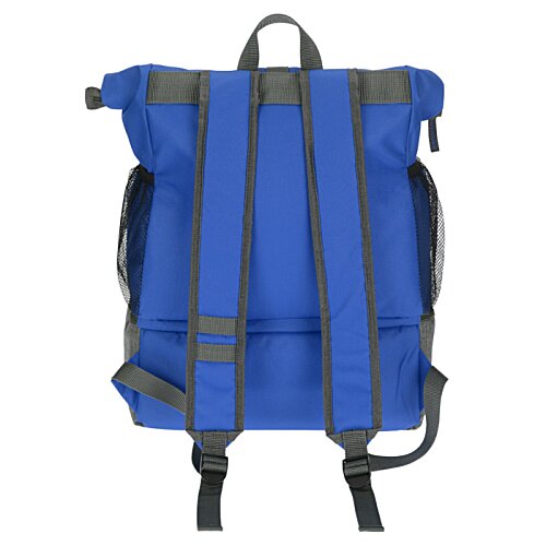 Additional Image 3 - a blue backpack with black straps