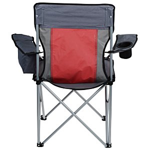 Additional Image 2 - a red and grey folding chair