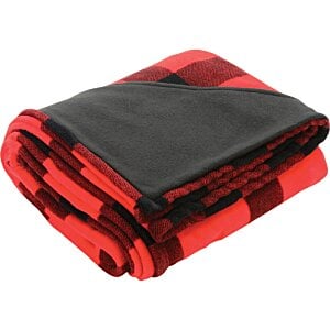 Additional Image 1 - a red and black blanket