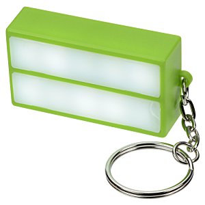 Additional Image 4 - a green key chain with white lights
