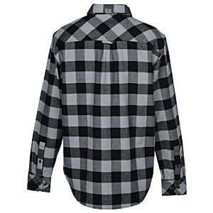 Additional Image 1 - a black and grey flannel shirt