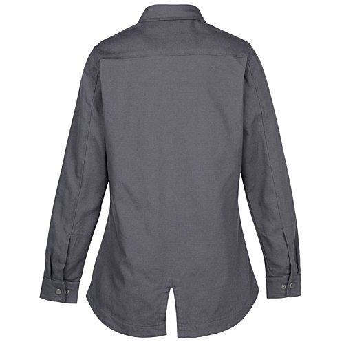 Additional Image 1 - a back view of a grey shirt