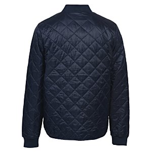 Additional Image 3 - a black jacket with a diamond pattern