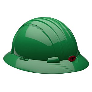 Additional Image 1 - a green hard hat with a red dot