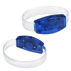 Additional Image 2 - a pair of blue and white wristbands