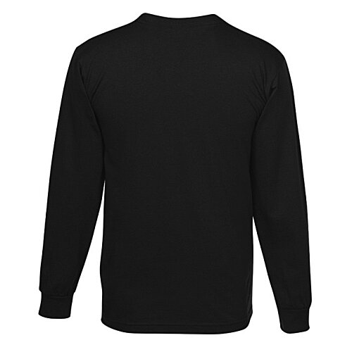 Additional Image 1 - a blue long sleeved shirt
