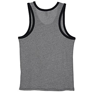 Additional Image 1 - a grey tank top with black trim