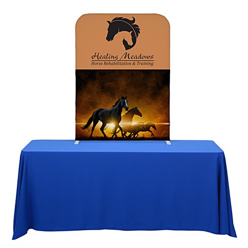 Additional Image 1 - a table with a blue table cloth