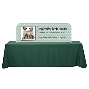 Additional Image 1 - a table with a green tablecloth