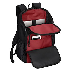 Additional Image 2 - a red and black backpack