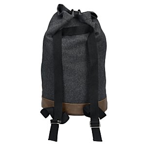Additional Image 1 - a black backpack with black straps