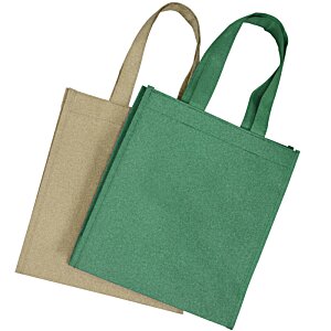 Additional Image 1 - a green and tan shopping bags