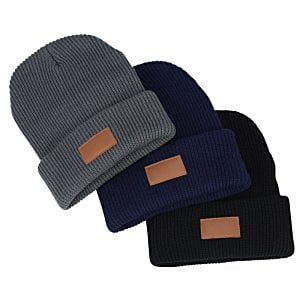 Additional Image 3 - a group of beanies with a brown patch