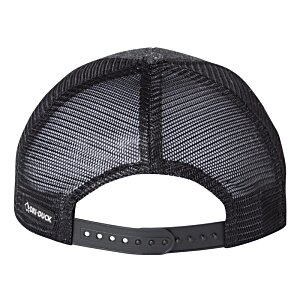 Additional Image 1 - a black hat with a mesh back