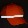 a red hat with a white stripe