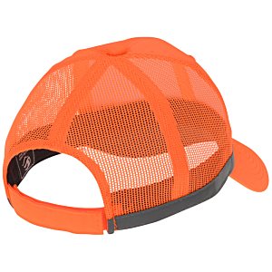 Additional Image 1 - a orange hat with a mesh back