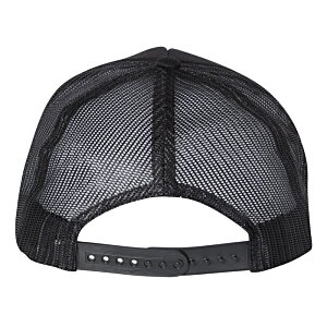 Additional Image 1 - a black hat with a mesh back