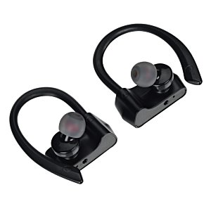 Additional Image 2 - a pair of black ear buds