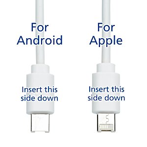 Additional Image 4 - a white cable with blue text