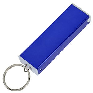 Additional Image 3 - a blue key chain with a ring
