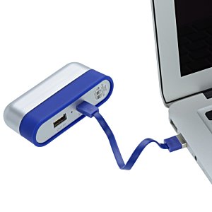 Additional Image 3 - a blue and white device connected to a laptop