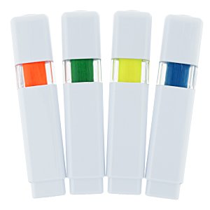 Additional Image 3 - a group of white objects with different colored labels