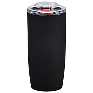 Additional Image 3 - a black cup with a red lid