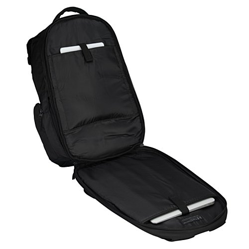Additional Image 3 - a black backpack with zippers